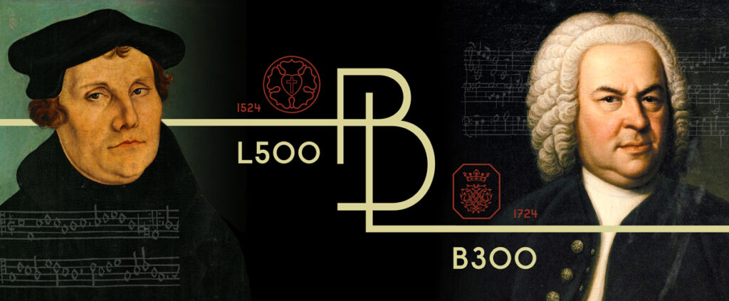 header website L500B300 met portretten Luther en Bach